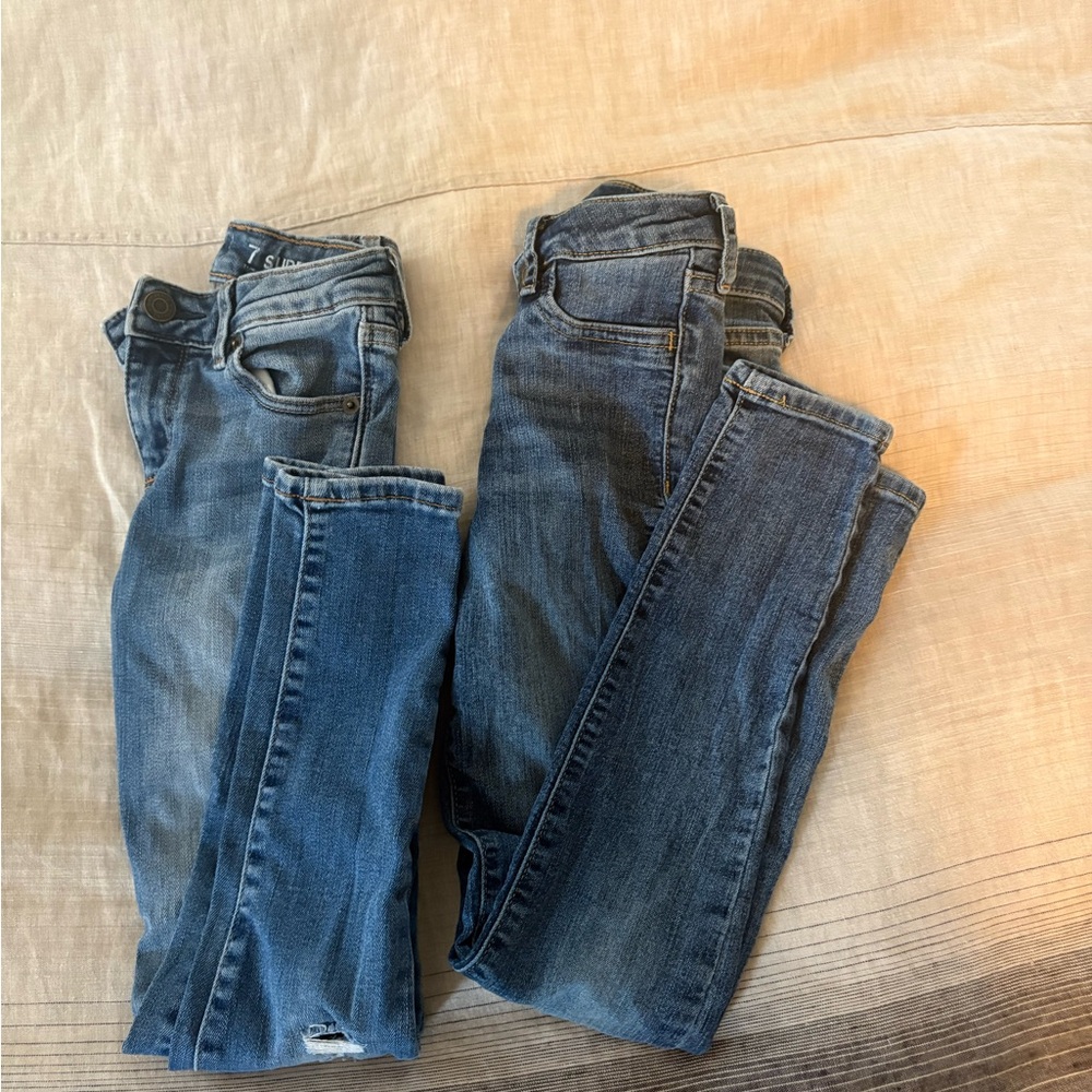 GAP Girls Skinny Jeans in Classic Blue Bundle